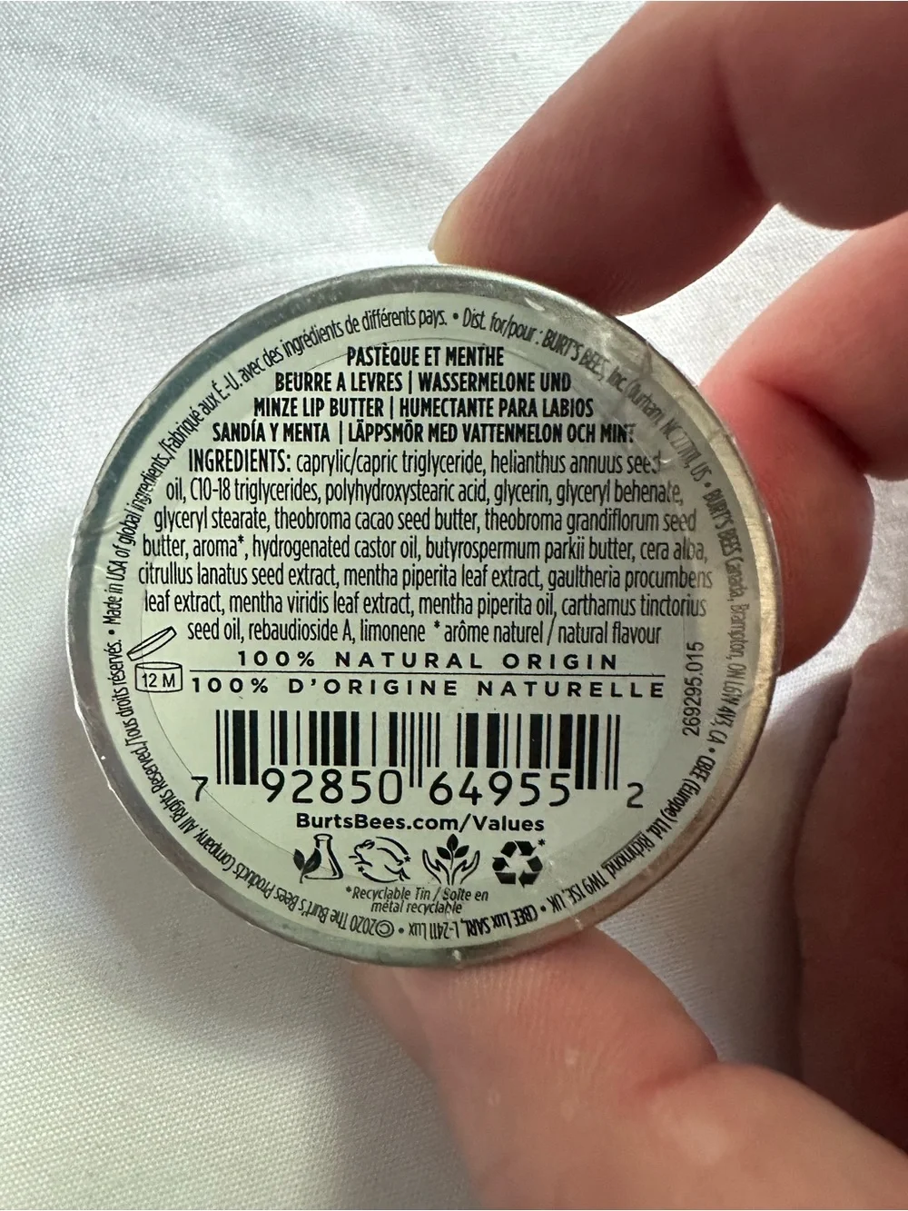 Burt's Bees Watermelon & Mint Lip Butter 0.4 oz
